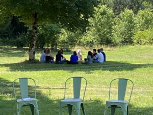 réunion de famille en pleine nature près de Nantes à La Grange de Launay